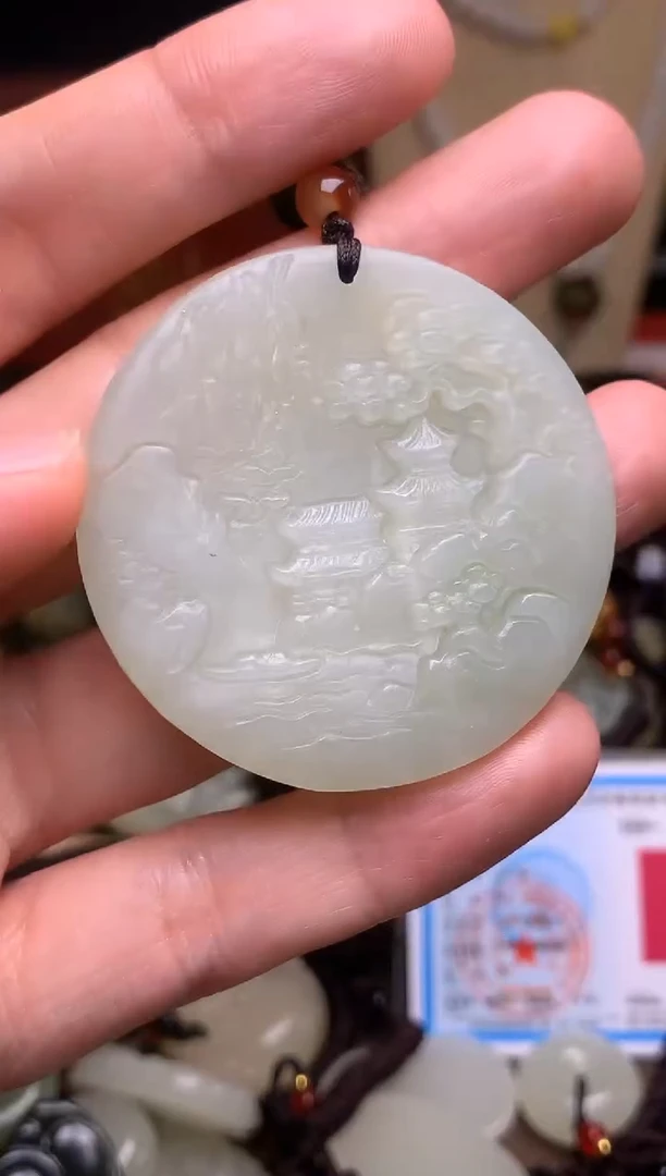 颈饰未镶嵌和田玉新疆料青海料清水和田玉吊坠