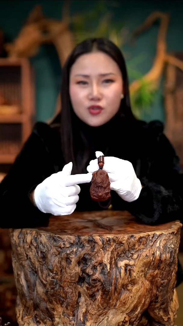 木雷击枣木隐龙手把件