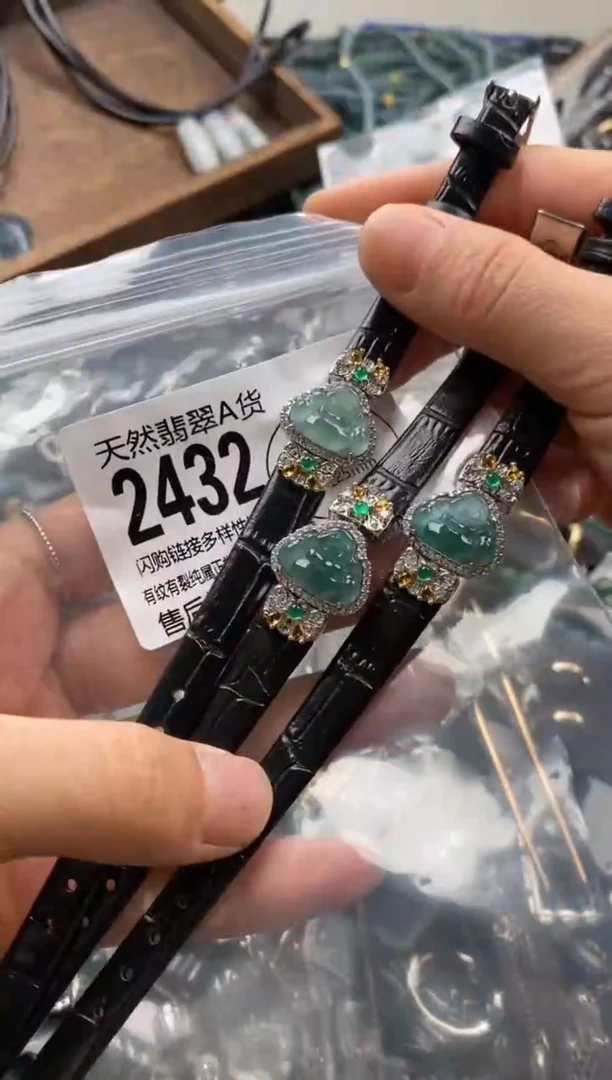 【闪购商品】翡翠颈饰未镶嵌多样性发其一2432