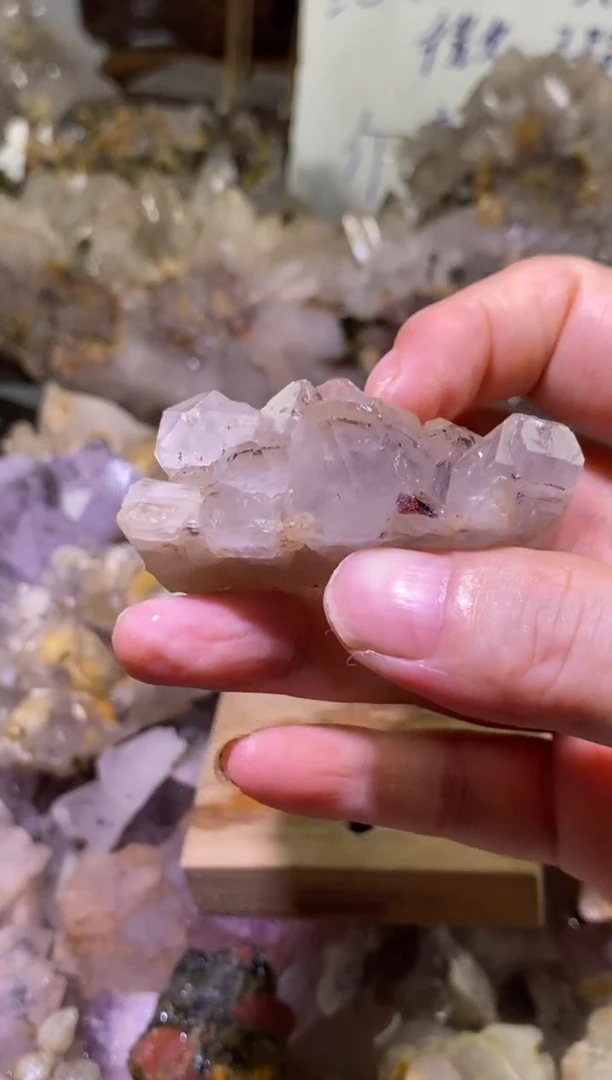 未镶嵌珠宝半成品水晶60号四川超七花园水晶