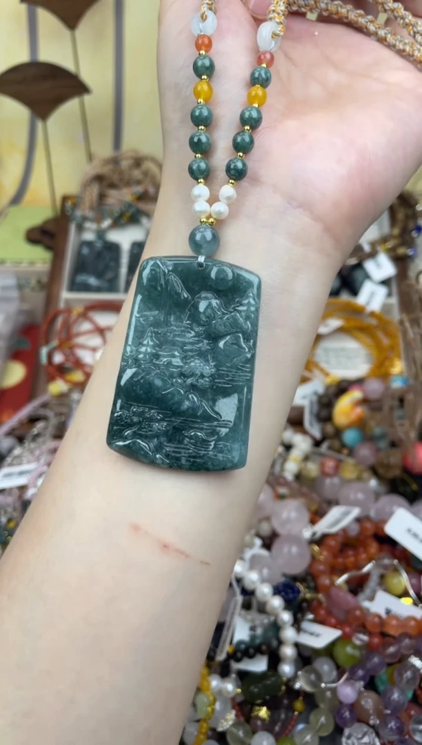 项链翡翠未镶嵌356