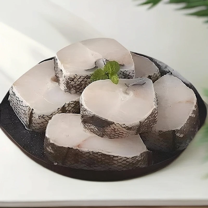 （四斤鳕鱼中段）新鲜海捕鳕鱼中段 健康辅食肉质鲜嫩无刺500克/包