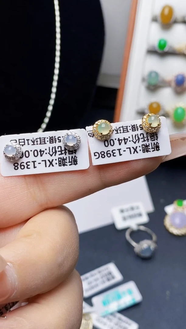 银S925镶嵌戒指翡翠夜****60652