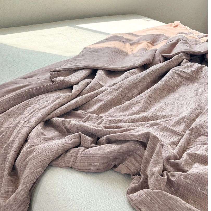 【超级红】山本耀司 亚麻棉夏被裸睡亲肤透气可机洗