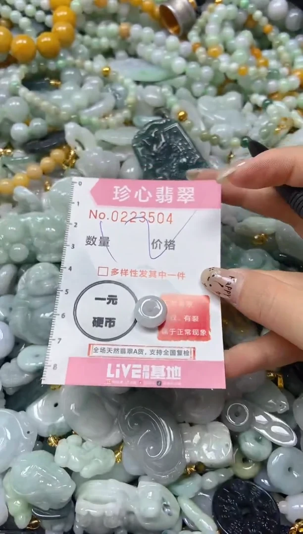 翡翠未镶嵌颈饰闪购0223504