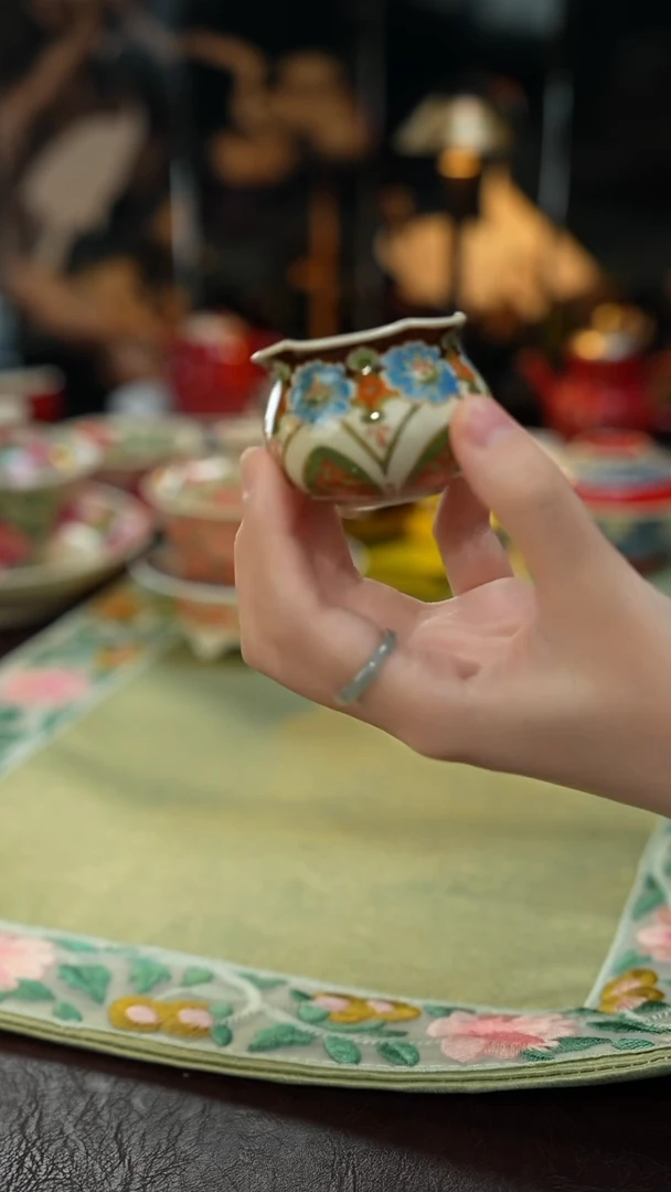 其肆集景德镇手工手绘主人杯