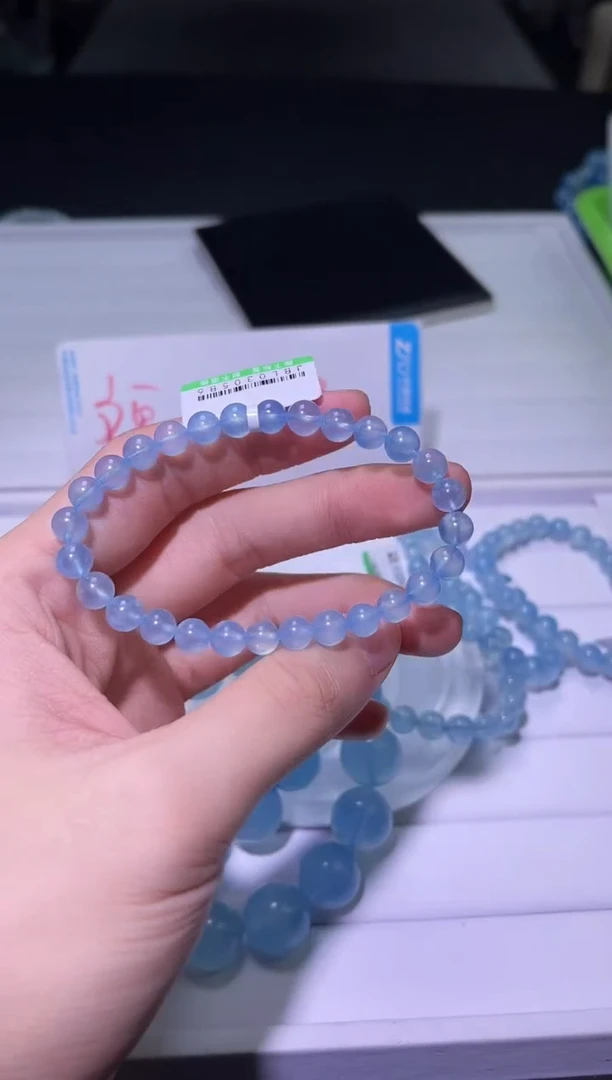 1海蓝宝石（处理）X085-海蓝宝单圈-多样性发其一