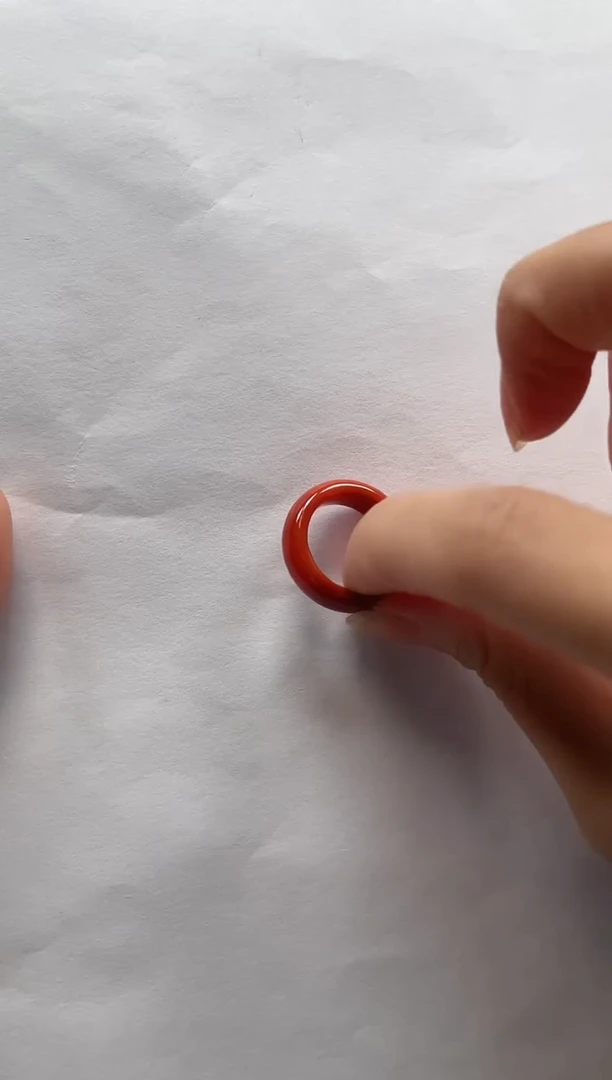 南红玛瑙未镶嵌戒圈内径16