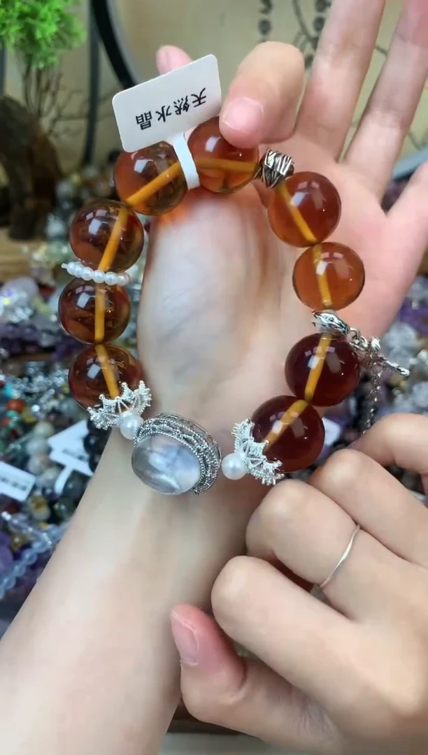 【闪购商品】血珀手链未镶嵌396手串