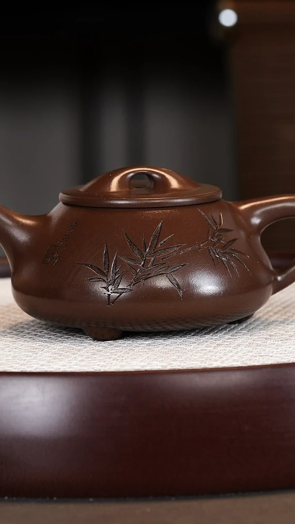 茶壶紫砂邵忠源/紫檀紫泥/景舟石瓢/280c