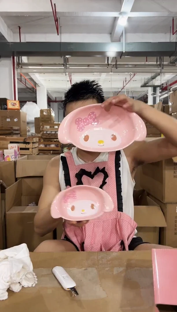 大小号原盒美乐蒂头盘2件套