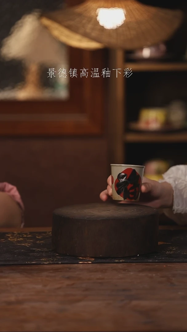 陶瓷景德镇高温釉下手绘陶瓷060