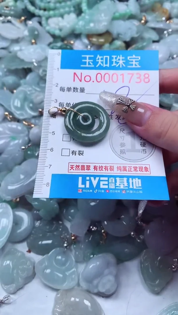 吊坠(不含链)未镶嵌翡翠1738