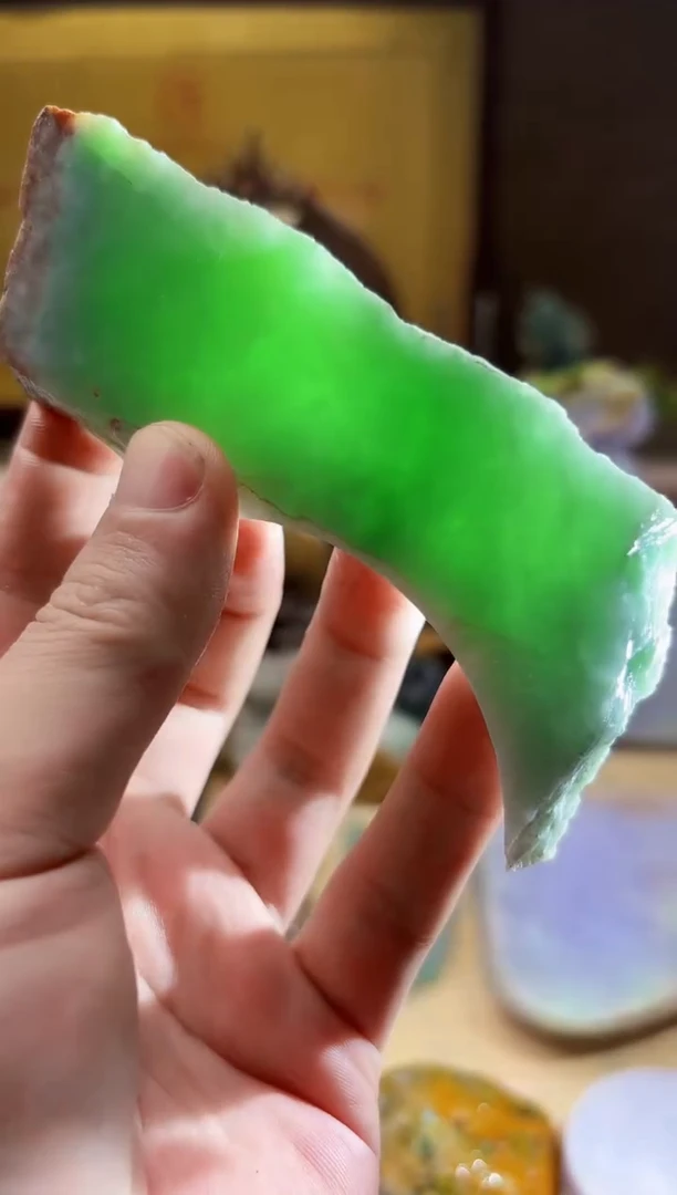 翡翠挂件未镶嵌A货张麦A553