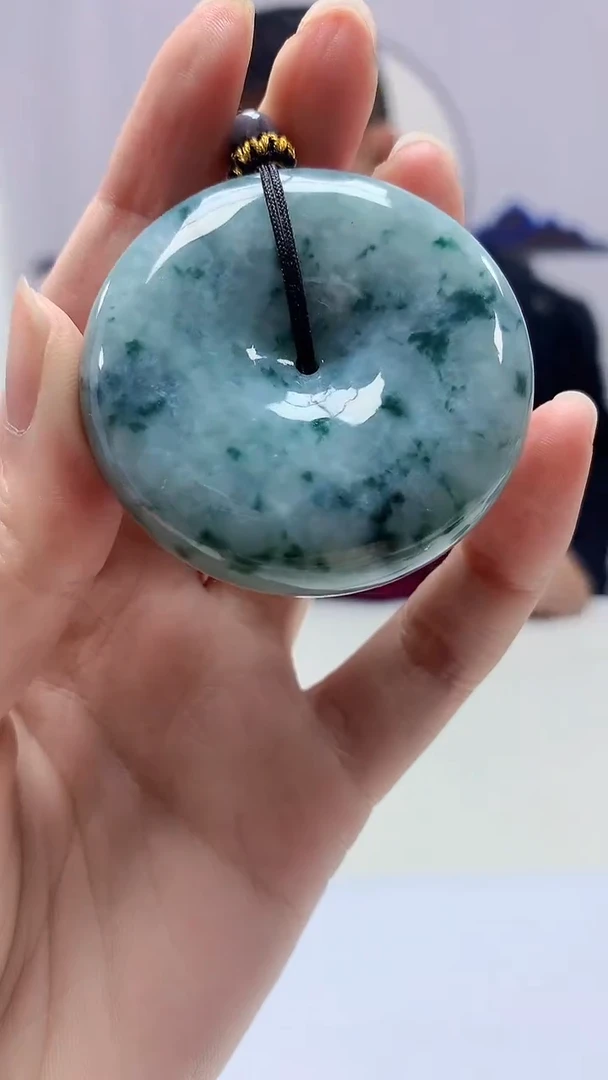 【闪购商品】定制翡翠未镶嵌4969zm-毛货挂件扣子107