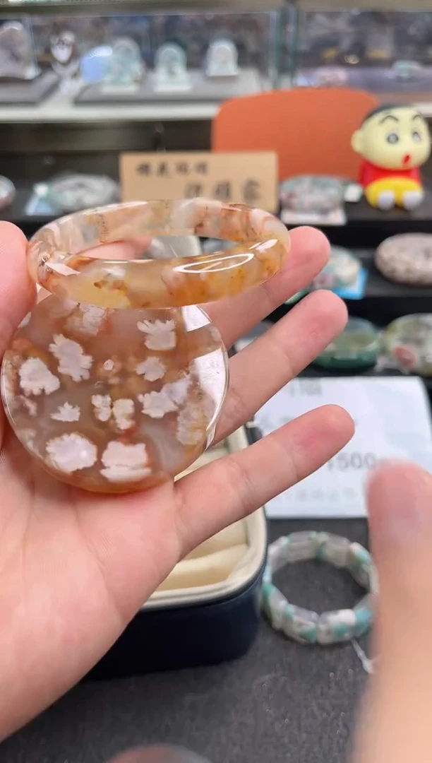 未镶嵌手镯石英质玉60圈口（赠品镯心）s93540