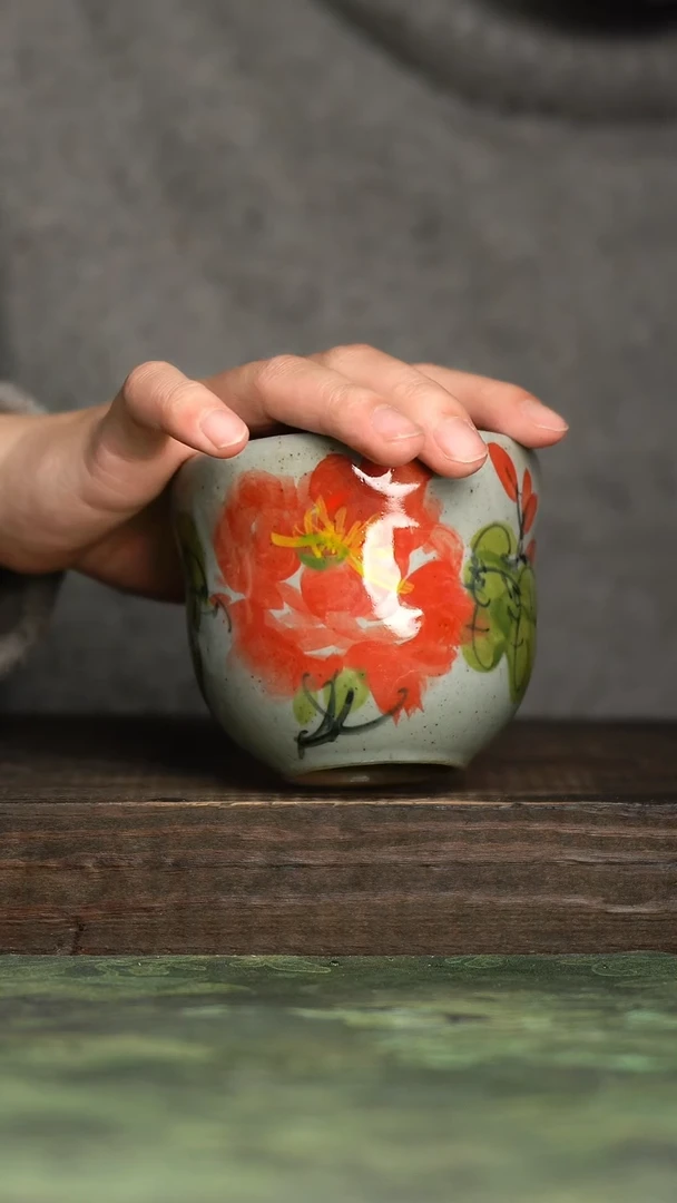【闪购商品】杯青诗手工手绘瓷器