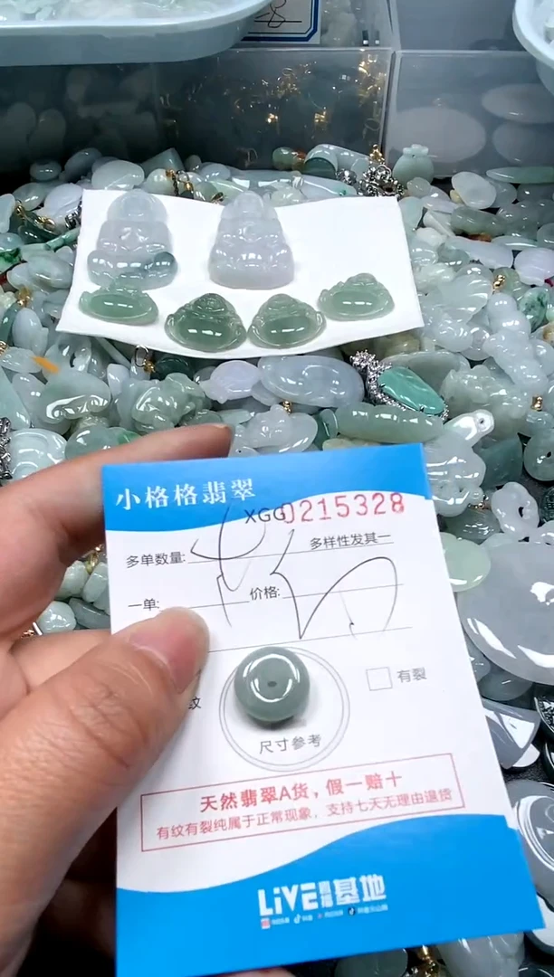 【闪购商品】翡翠颈饰未镶嵌闪购商品0215328多样性