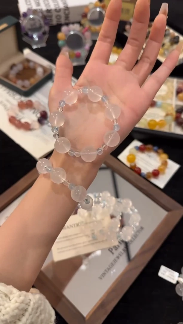 未镶嵌手链水晶奶白晶x3336