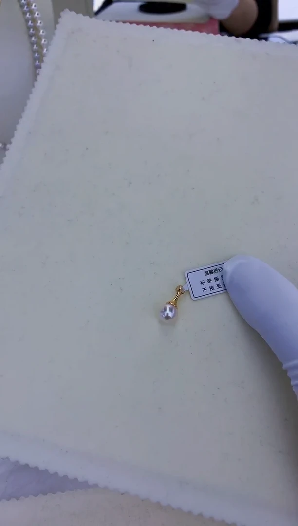 银S925镶嵌饰品海水珍珠设计款吊坠