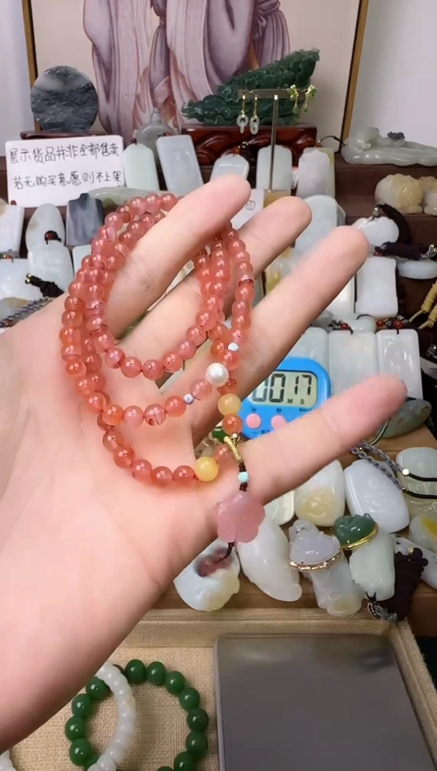 玛瑙/玉髓颈饰未镶嵌手串