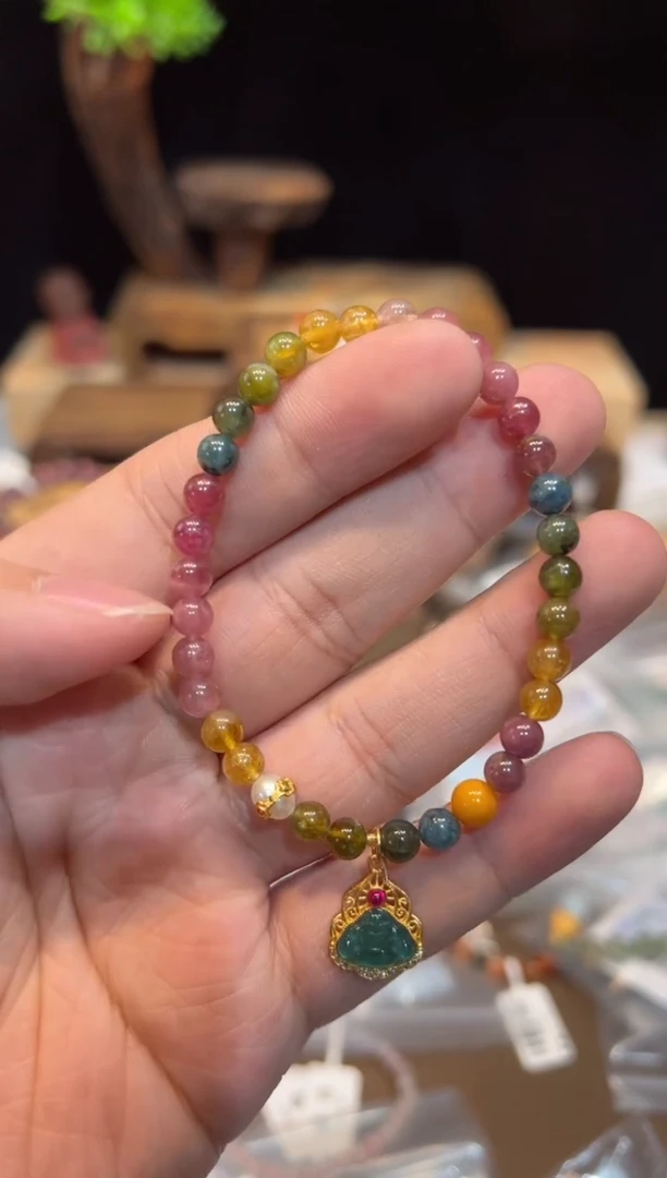 【闪购商品】碧玺手链未镶嵌手饰@@F4396