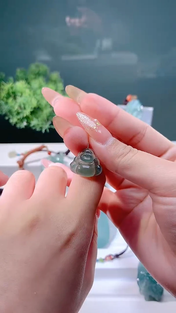 翡翠未镶嵌吊坠(不含链)天然A货翡翠-佛公