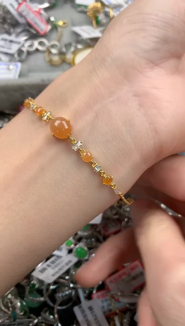 银S925镶嵌戒指翡翠   2                         9