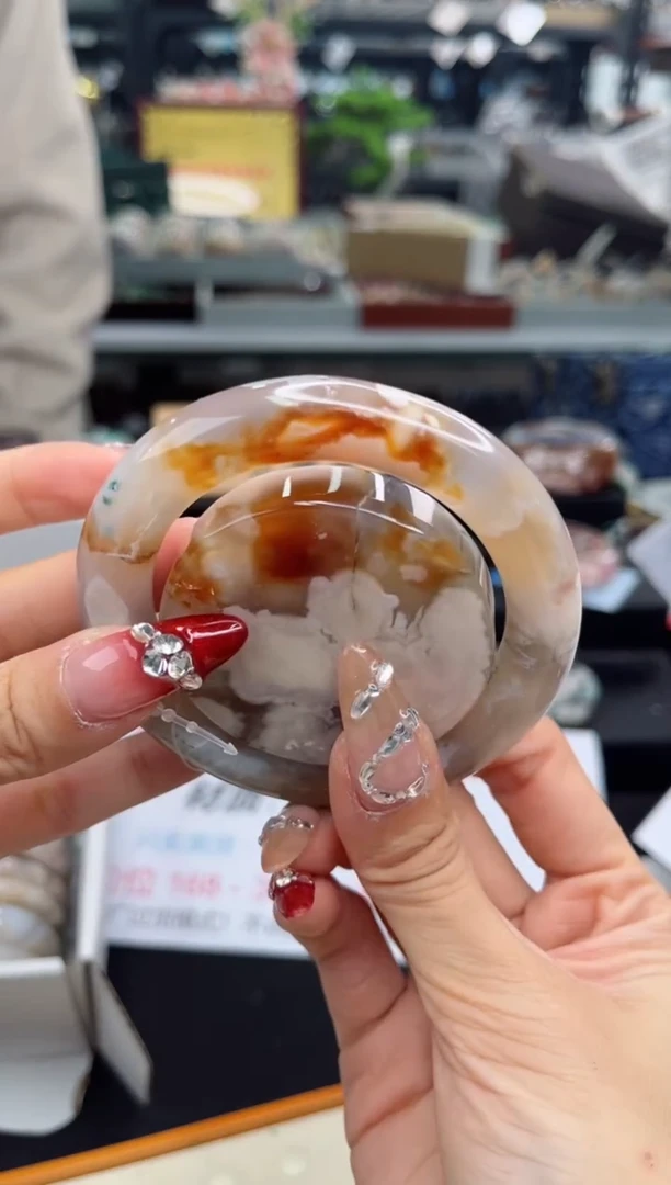 【闪购商品】石英质玉手镯未镶嵌56圈口（赠品镯心）3931168