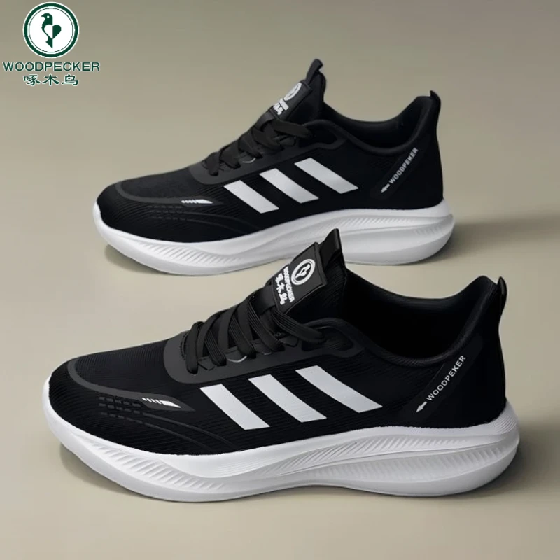 正品啄木鸟软底运动鞋上班防臭男款男鞋轻便透气舒适鞋子男款
