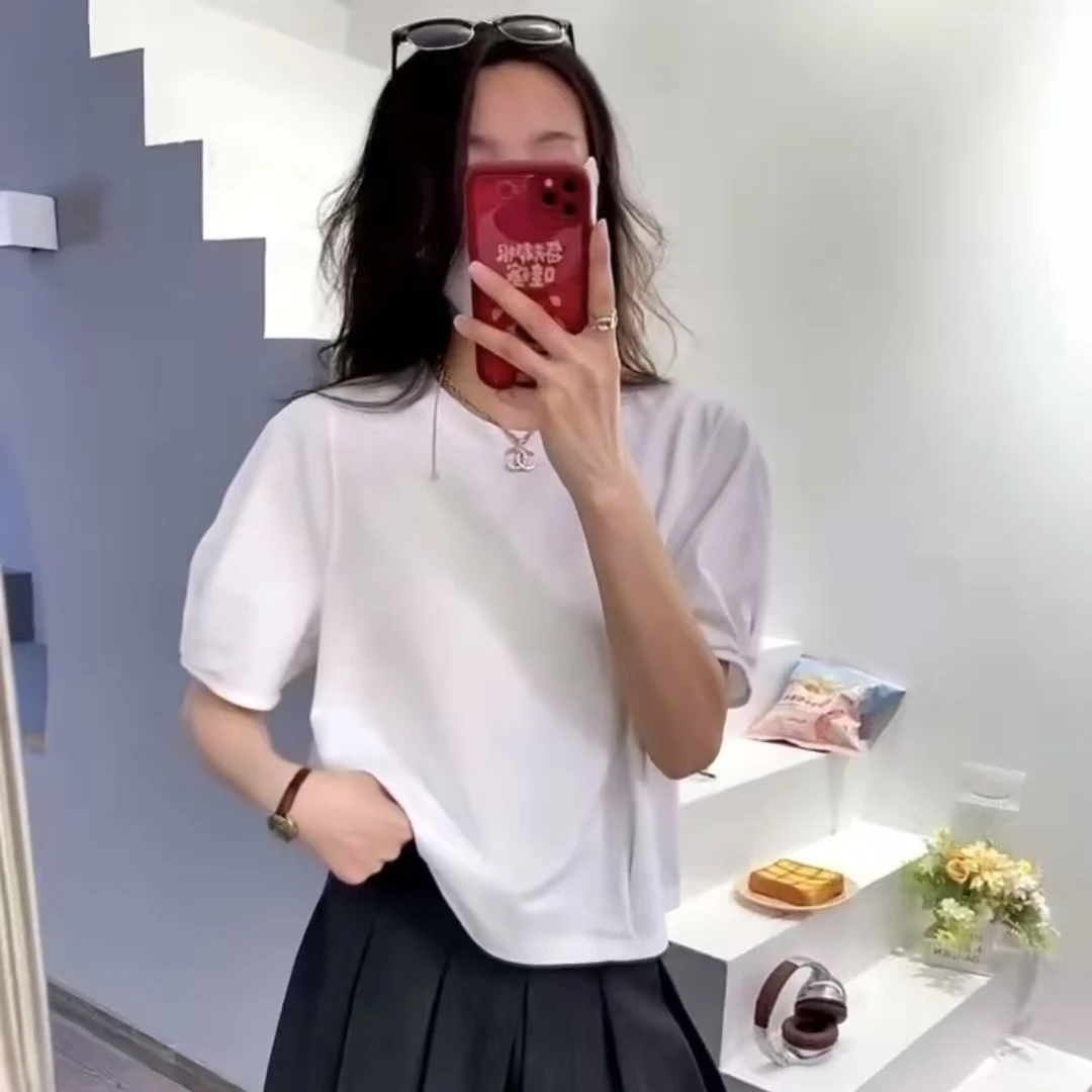 0615-60   女款气质时尚设计感短袖T恤  DY  8603