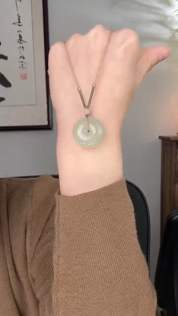 颈饰未镶嵌和田玉平安扣25mm