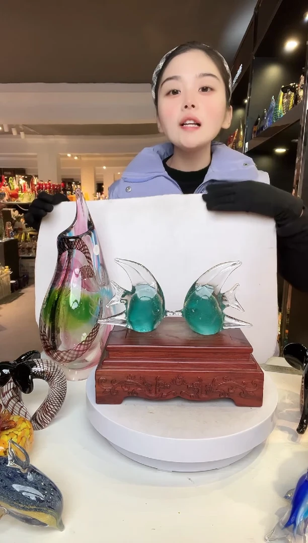 【闪购商品】茶盏琉璃摆件家居摆件