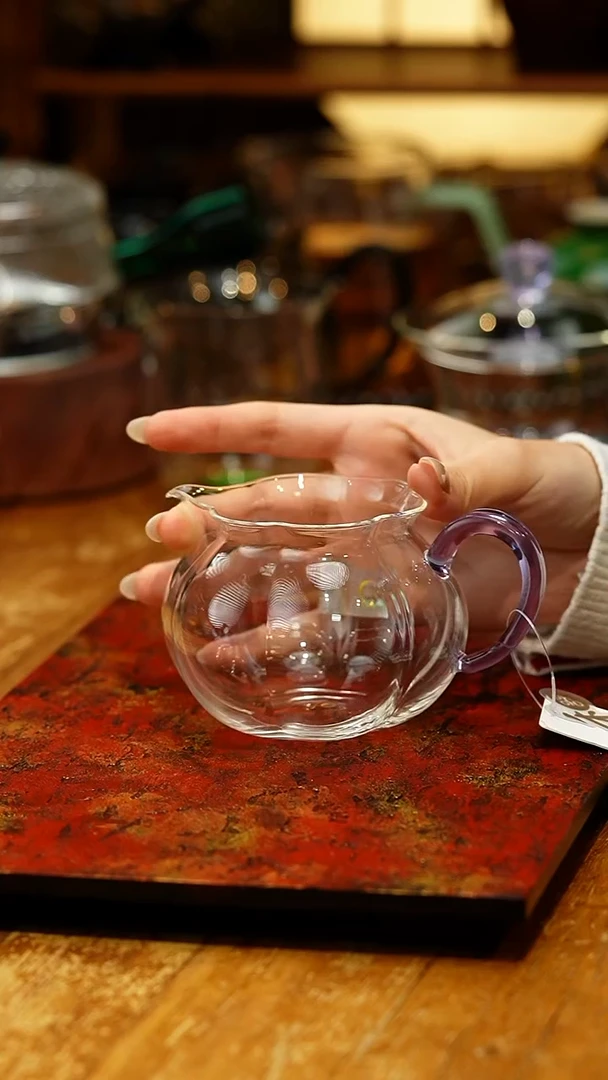 【闪购商品】禾器/晶彩纳福茶海/浅紫色/定制版