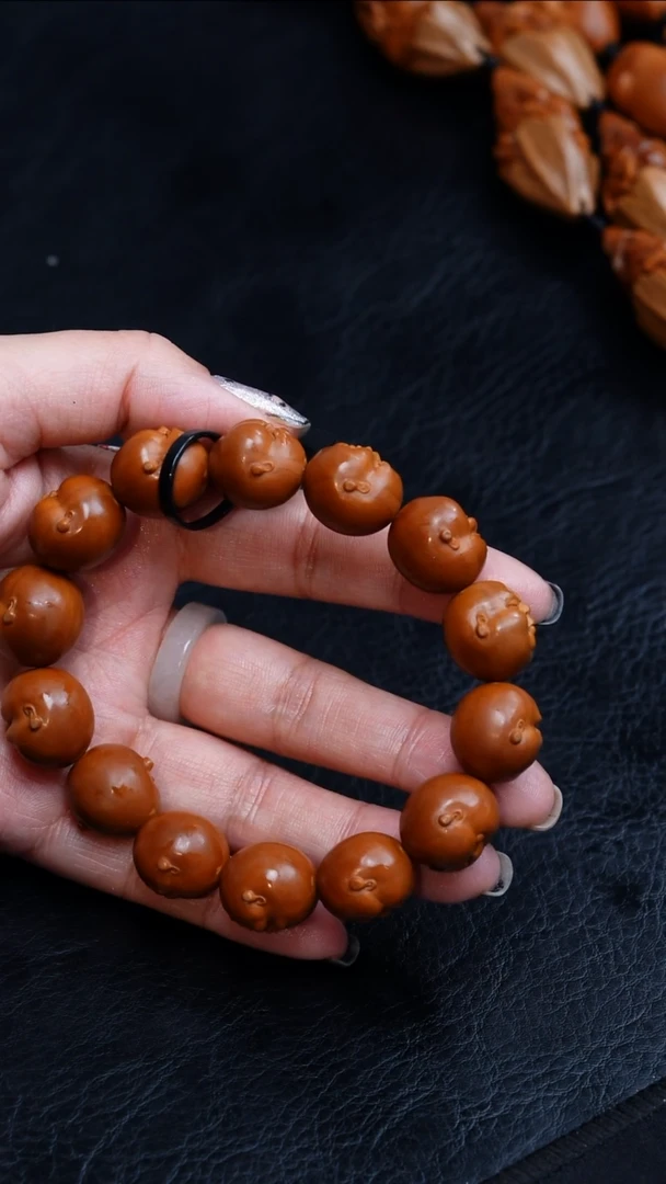 【闪购商品】橄榄核手串/手链17正圆人生百态