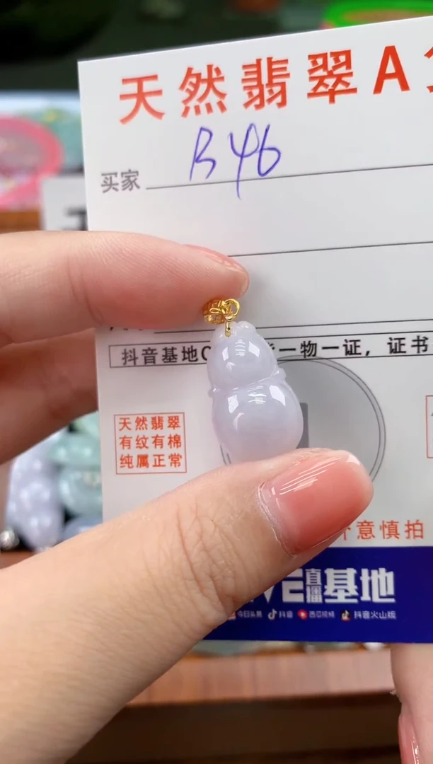 颈饰未镶嵌翡翠天然A货翡翠挂件