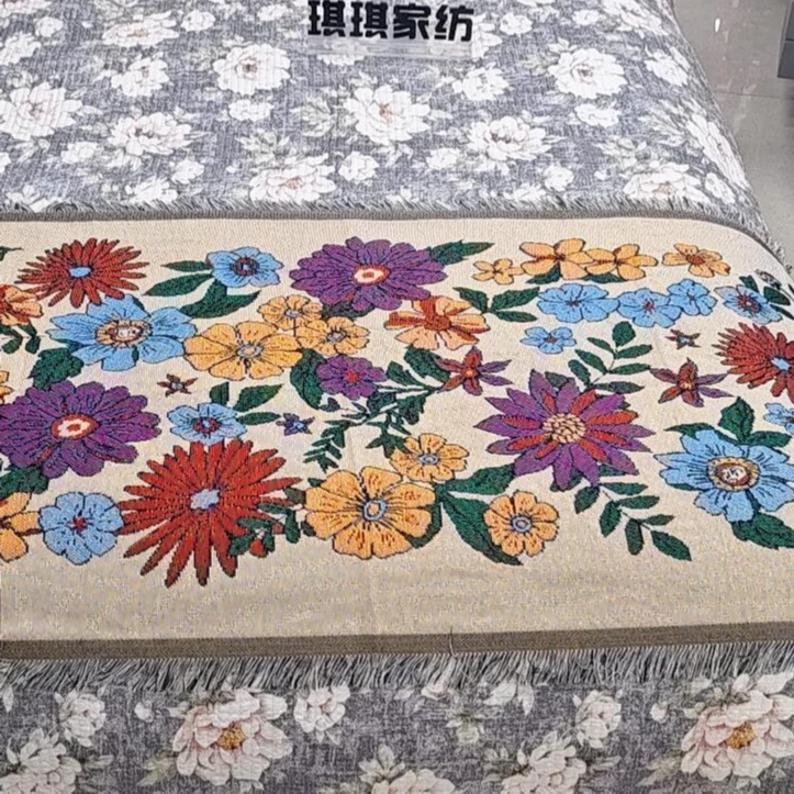 百花绽放-纯棉沙发巾