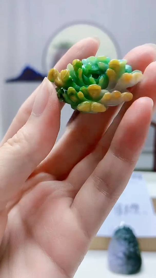 未镶嵌定制翡翠5145zm-毛货挂件49