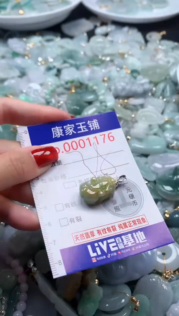 翡翠未镶嵌吊坠(不含链)1176