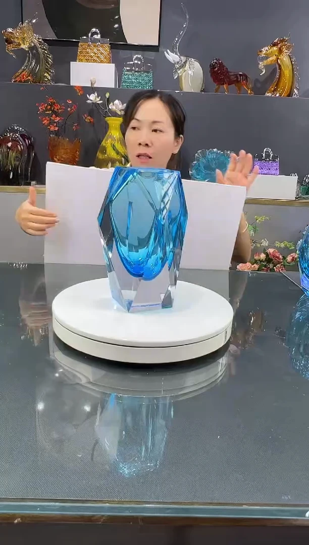 琉璃水晶琉璃花瓶1个
