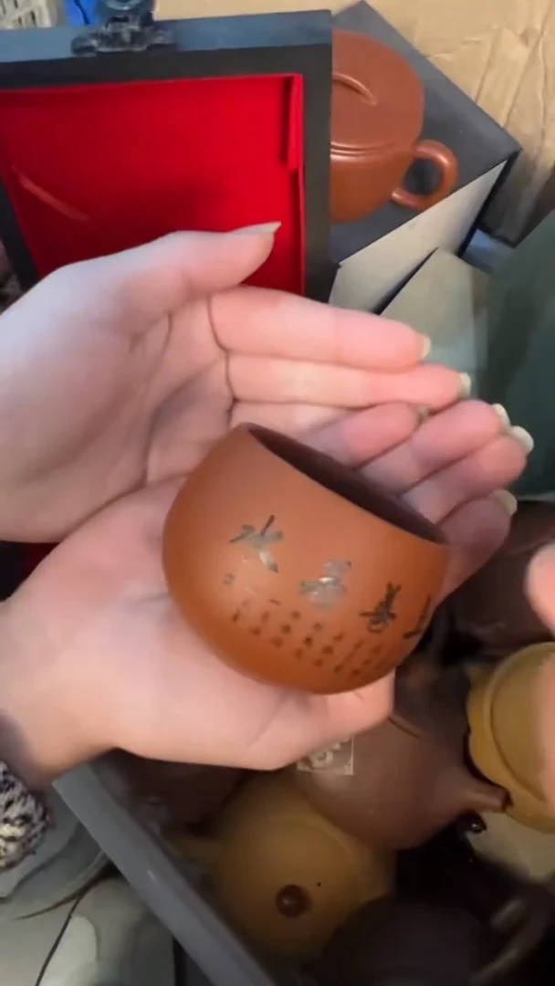 紫砂茶宠-上善若水主人杯