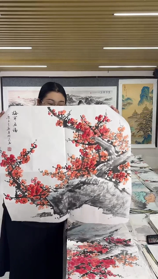 国画丹青专属福利-红梅