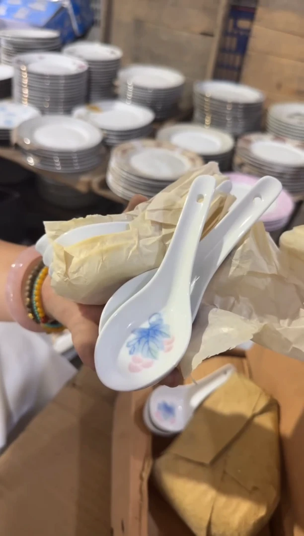 摆件葡萄勺子六个一组微瑕请慎拍
