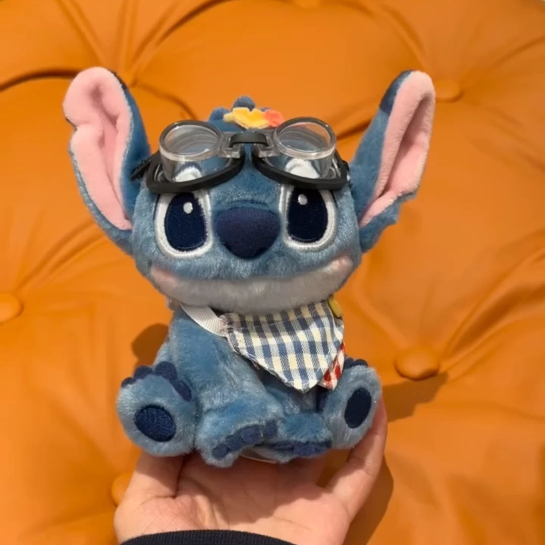 正版史迪仔毛绒玩偶汽车钥匙扣背包包挂饰可爱公仔书包挂件送礼物