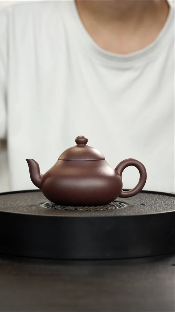 茶壶紫砂4号井92底槽青全手梨形超级大漏