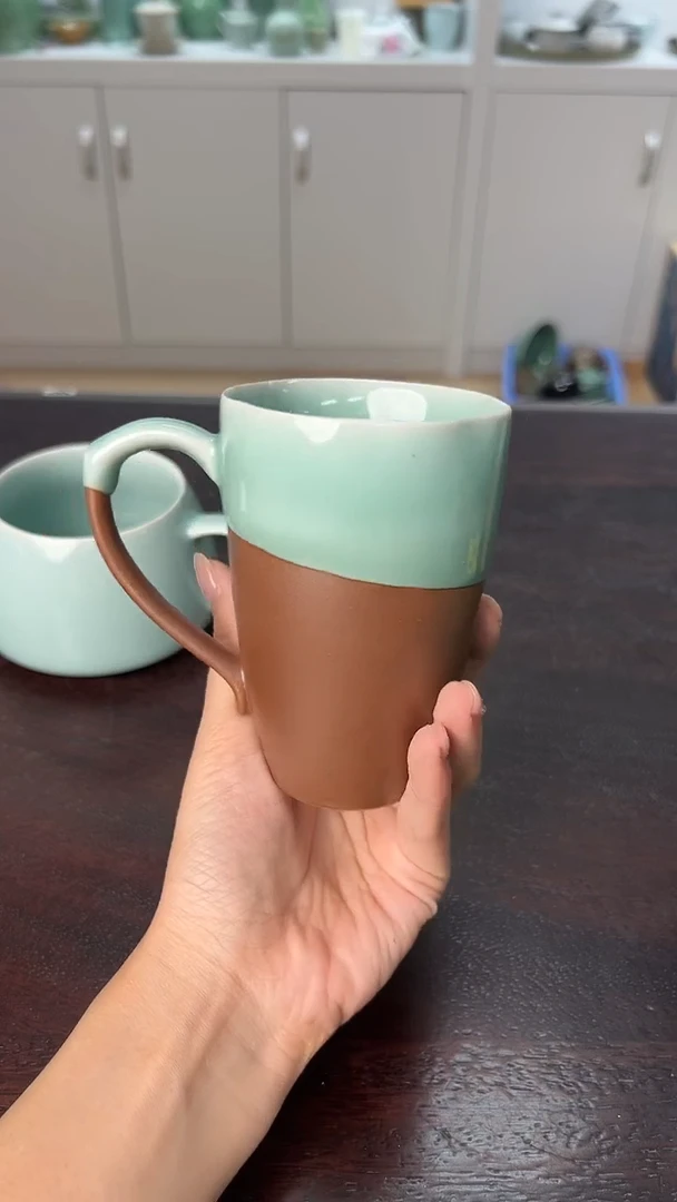 龙泉云间青瓷小米茶器