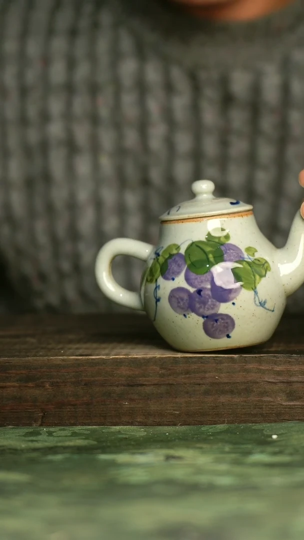 瓷器青诗集手工手绘瓷器