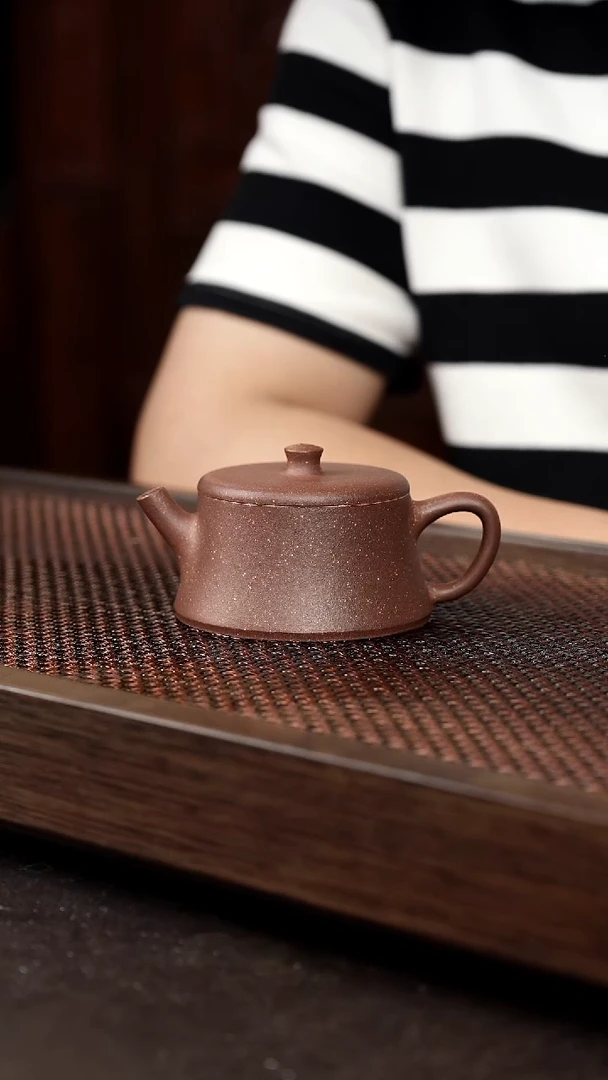 茶壶紫砂老紫泥云柱