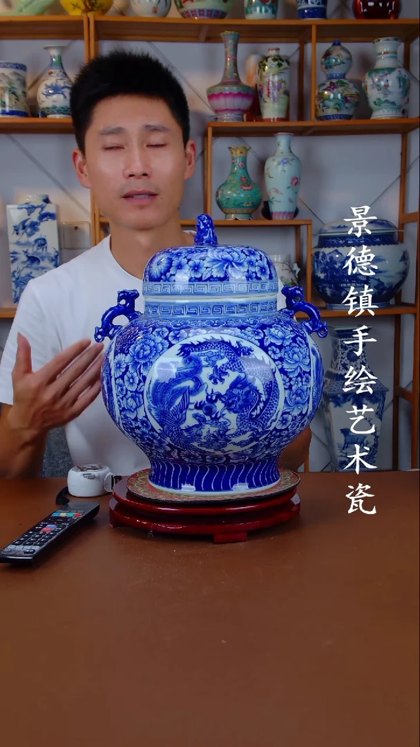 现代景德镇手工手绘陶瓷摆件69