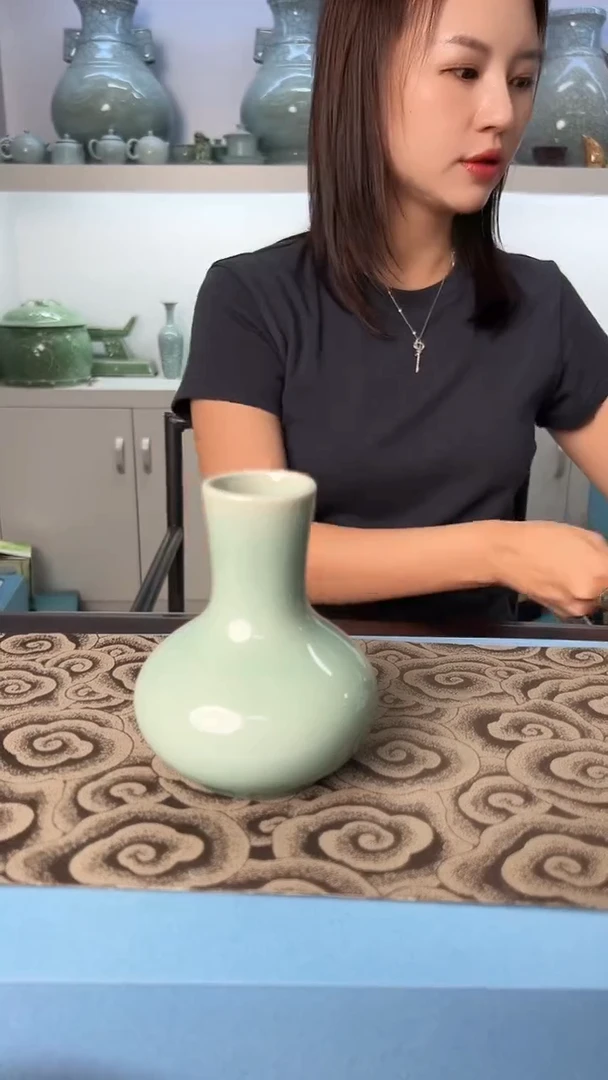 龙泉云间青瓷小米茶器